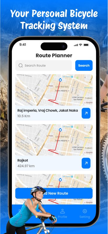 Bicycle tracker gps navigation